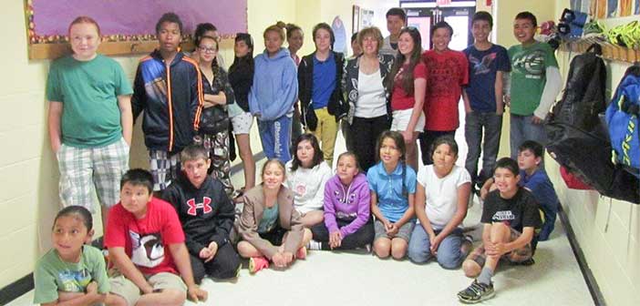 MP Carol Hughes speaks to Lakeview students on fracking