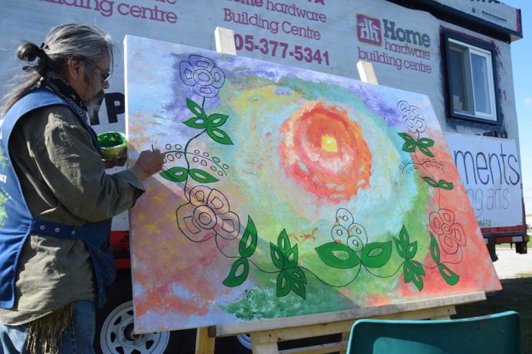 Final leg of 4elements studio tour,  exhibit features murals and music