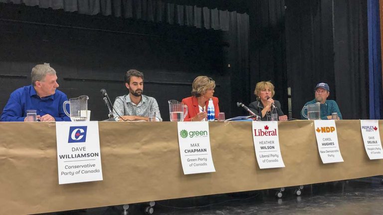 Federal election hopefuls square off at Expositor all candidates’ night