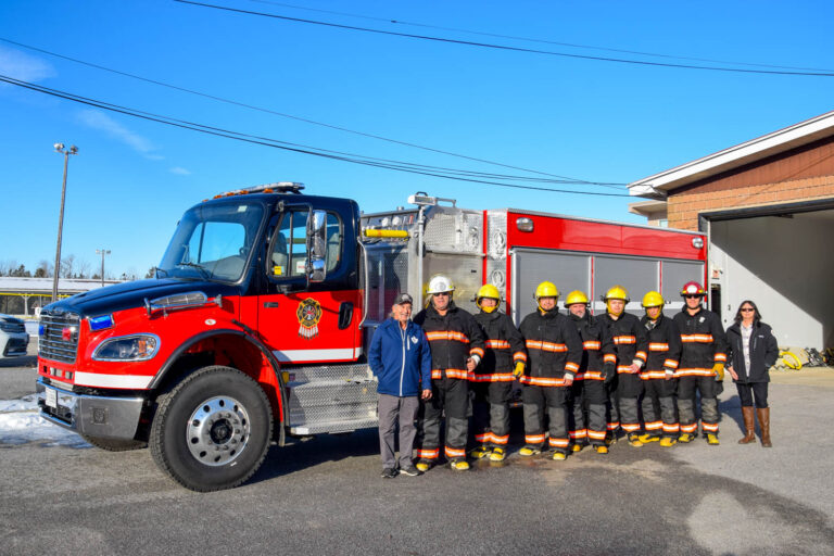 Aundeck Omni Kaning welcomes new fire truck