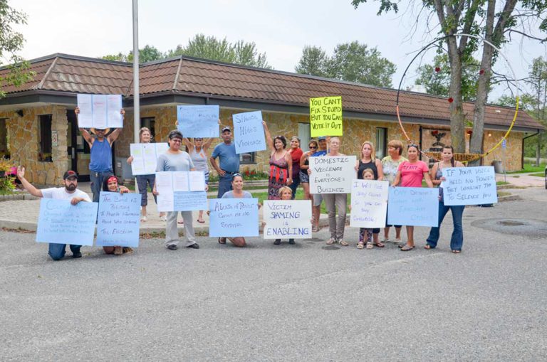 AOK protesters dispute eviction from community