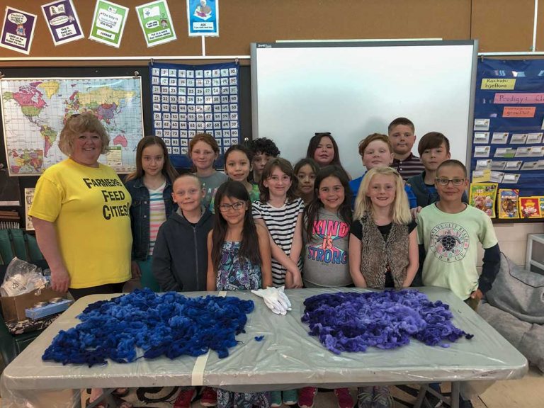 APS students complete fibre arts project
