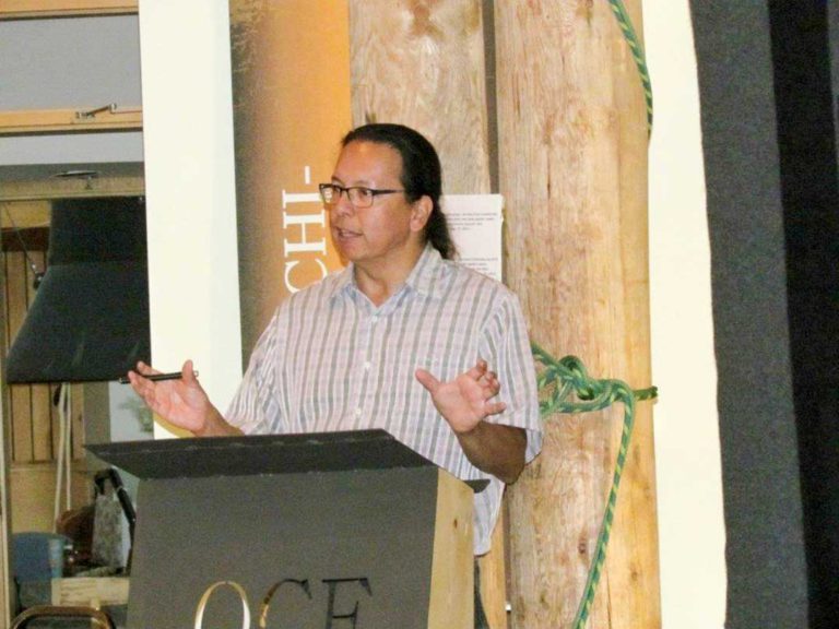 Alan Corbiere talks chieftanship  at opening of OCF lecture series
