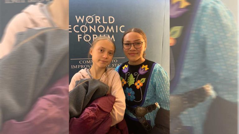 Canadian Museum of History featuring display on Autumn Peltier