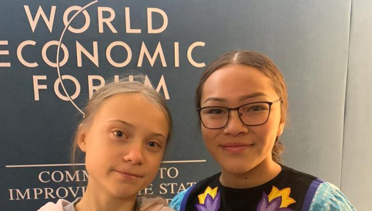 Autumn Peltier speaks at World Economic Forum