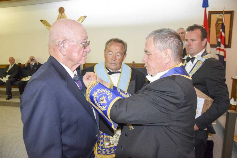 Doric Lodge ceremony celebrates Second World War vets’ 70th year as a Mason