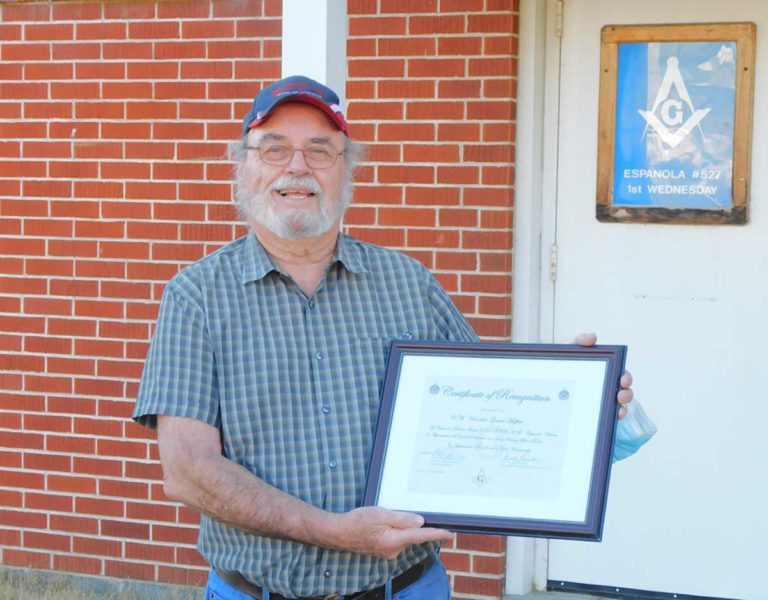 Mason’s honour Espanola man’s lifelong blood donations