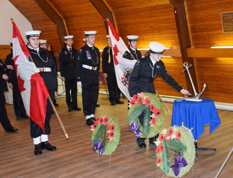 Manitoulin Sea Cadets host commemoration of the Battle of the Atlantic at the Little Current Legion