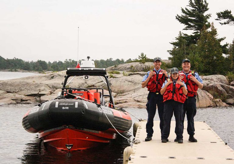 Lost hikers assisted by Canadian Coast Guard