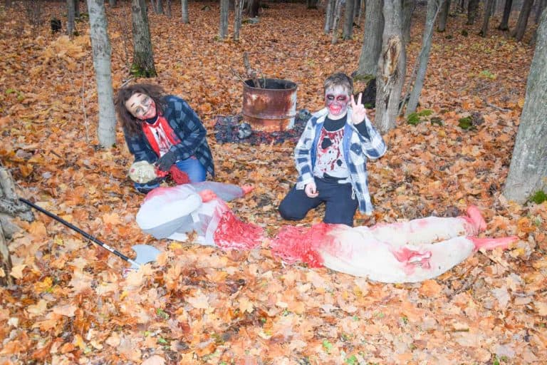 Central Manitoulin Lions haunted trail draws a healthy “distancing” crowd
