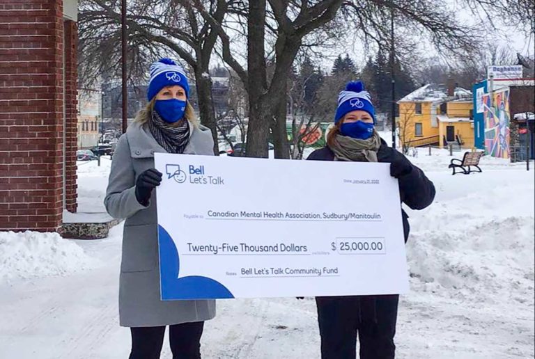 Sudbury/Manitoulin CMHA chosen for Bell Let’s Talk community fund grant