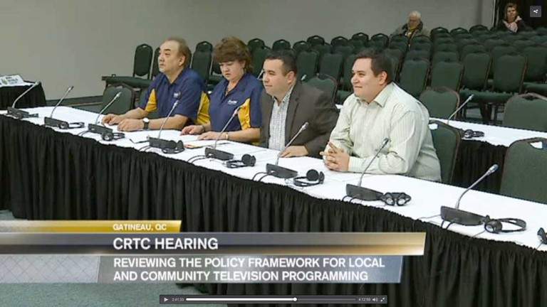 Wikwemikong community TV5 presents to CRTC