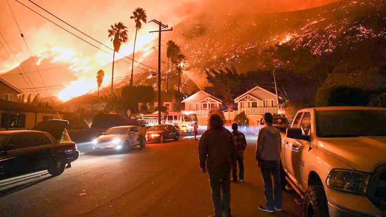 Island man recent evacuee from California wildfires terror