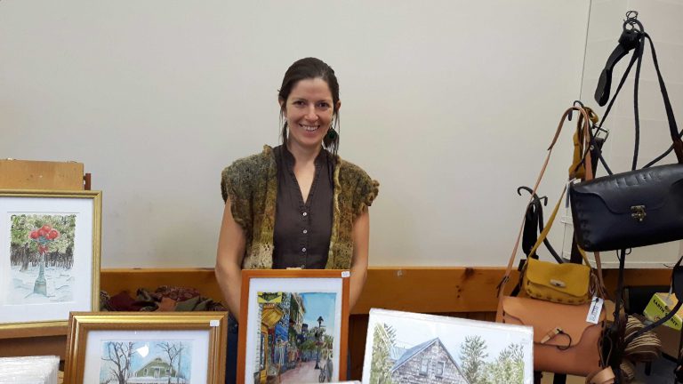 Local artist along with area businesses show community support for the Angel Bus