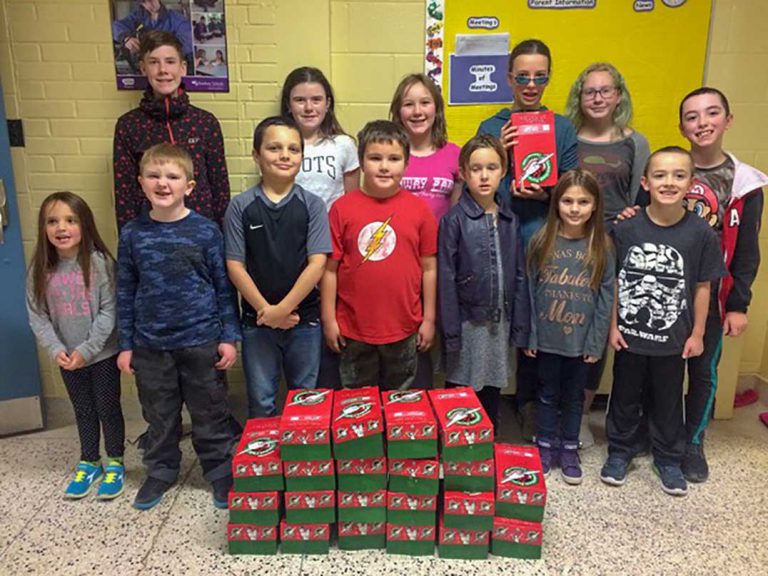 500 Christmas shoeboxes to be shipped abroad