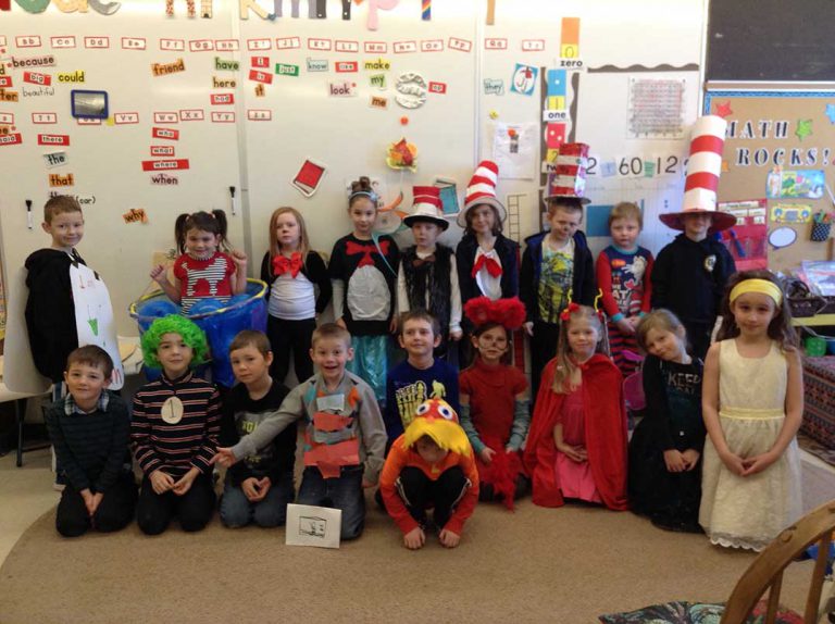 ‘Green Eggs and Ham’ author birth feted at Gore Bay’s C.C. McLean by Grade 1/2 students