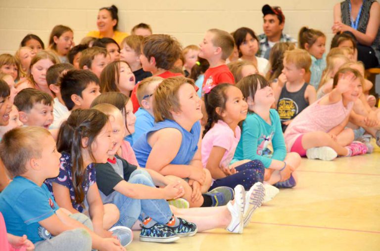 Debajehmujig Storytellers students bring Nanabush to life at Little Current Public School