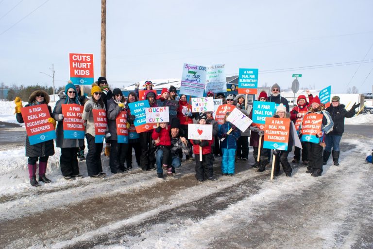 Island elementary school teachers join one-day strike