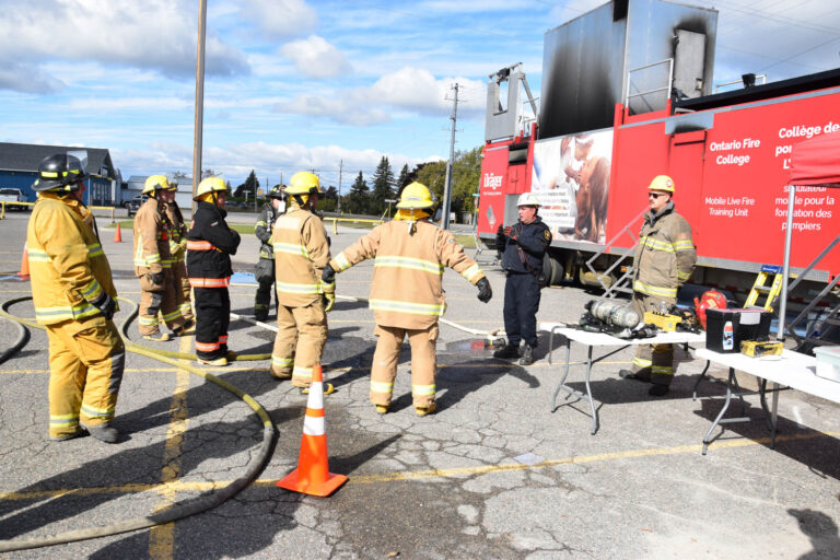Island fire departments gather in Little Current for training