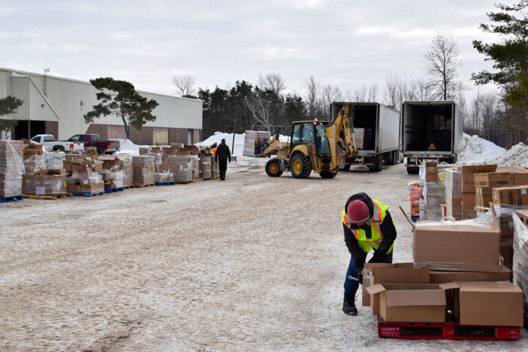 Island residents treated to two transport loads of free food, more to come following success