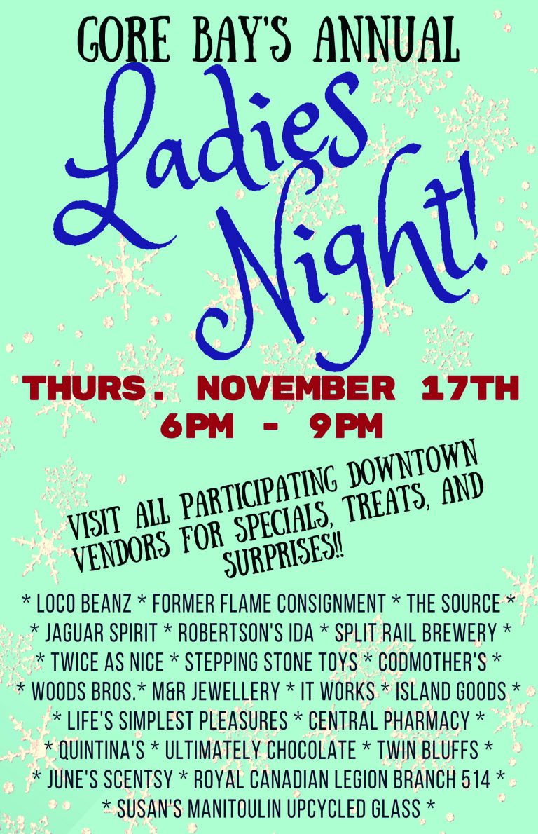 Gore Bay welcomes Christmas with Ladies’ Night shopping