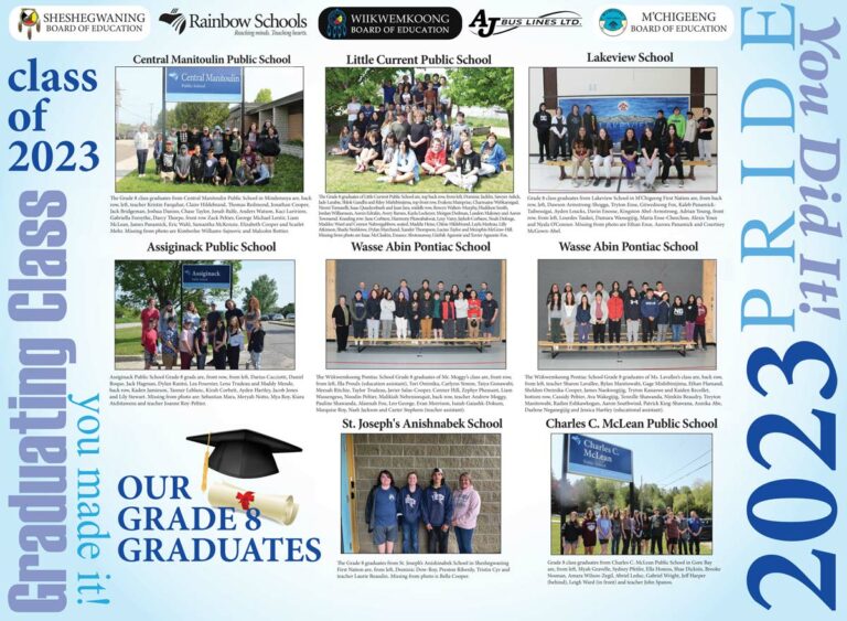 Manitoulin Island’s 2023 Grade 8 Graduates