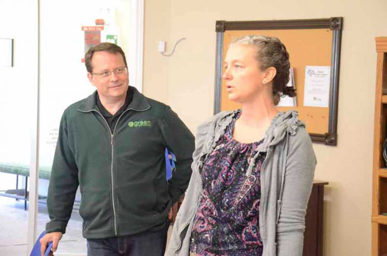 Ontario Green Party leader visits the faithful