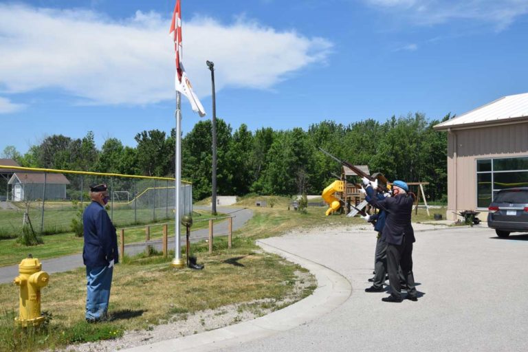 Rifle team fires salute in honour of AOK veteran
