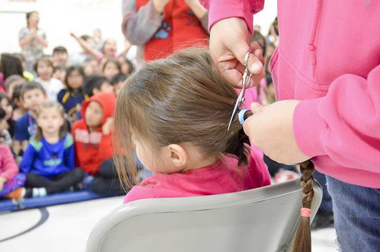 Four-year-old’s Karleigh4Kindness donates hair for cancer wigs