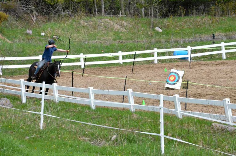 Honora Bay Riding Stable holds horseback archery course