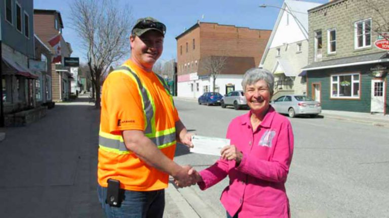 Larfage donates to Angel Bus