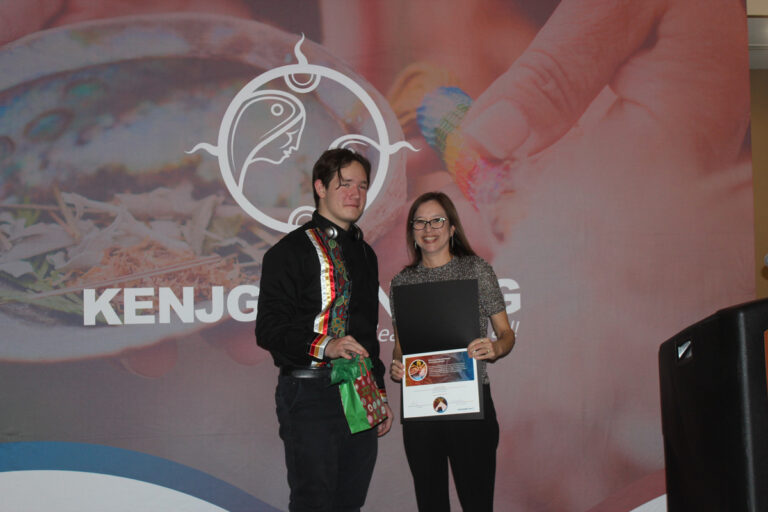 Graduates and staff celebrate at Kenjgewin Teg’s awards ceremony