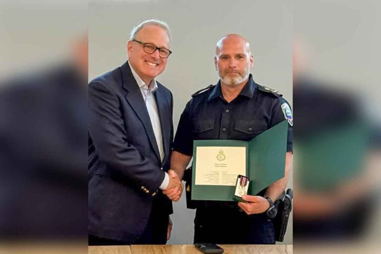 UCCM Police Chief James Killeen presented with King Charles III Coronation Medal by Solicitor General