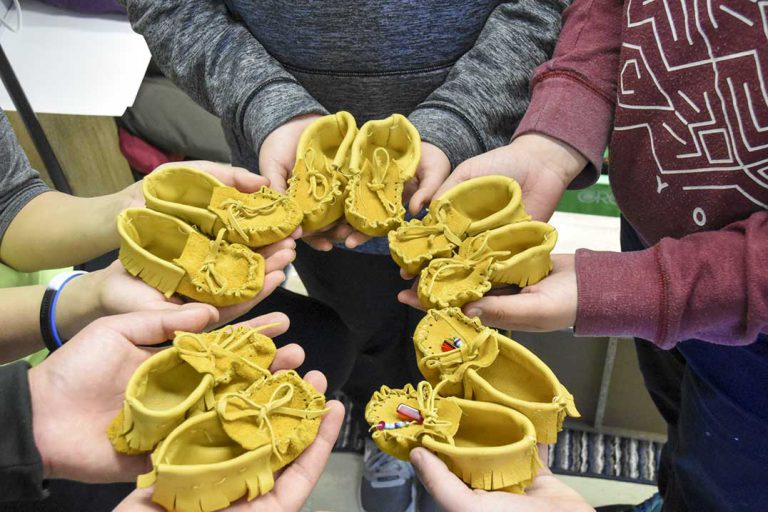 Moccasin  makers’  magic