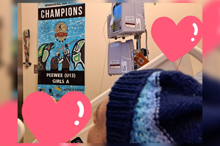 Winning goal in LNHL game heartens AOK chemotherapy patient father