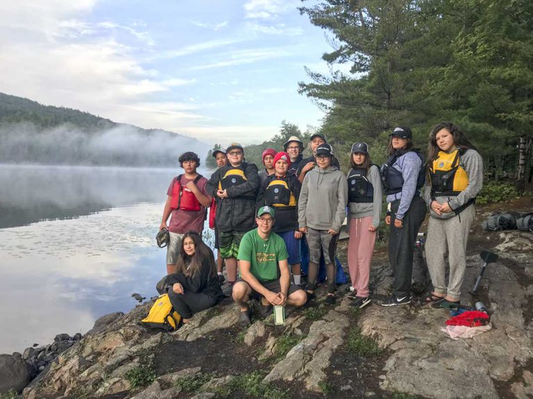 Lakeview Grade 8 students connect to the land on annual trip