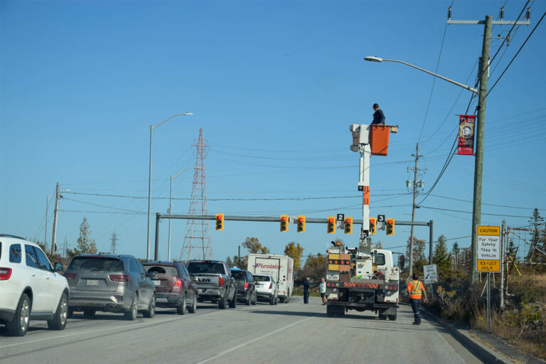 Veteran banners expanded onto hydro poles across Little Current