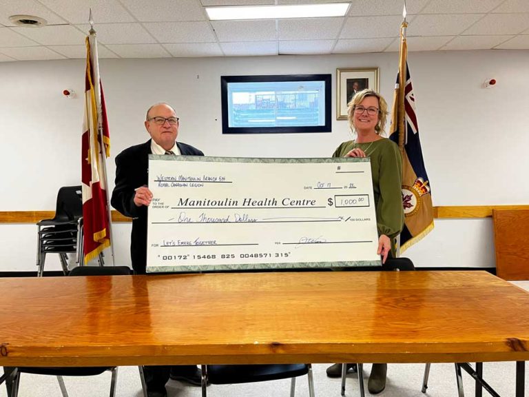 Gore Bay Legion benefits hospital emergency campaign