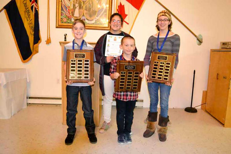 Little Current Legion to send four youths to 2017 zone public speaking competition