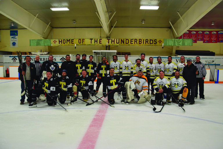 Hockey fundraiser for Lyndon “Linny” Peltier brings outstanding action to M’Chigeeng FN