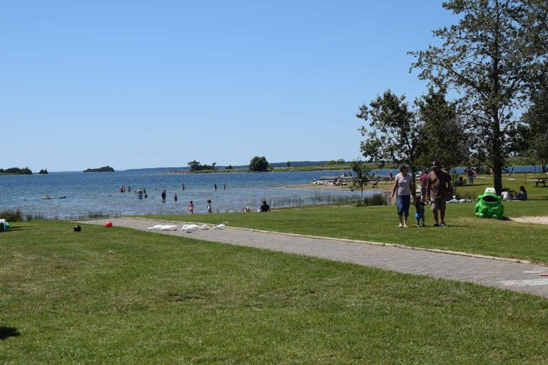 Low Island Park: Al fresco fun for everyone at Little Current’s picnic-perfect beachside playground