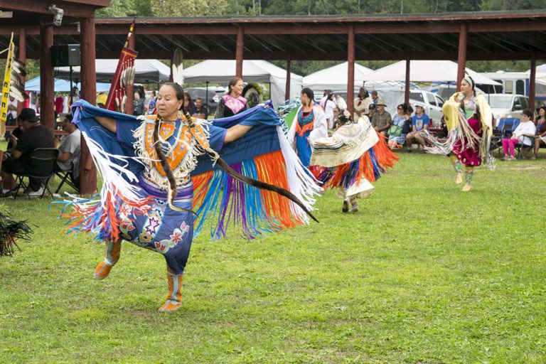 Caribou Legs and Redrum Motorcycle Club visit M’Chigeeng Powwow