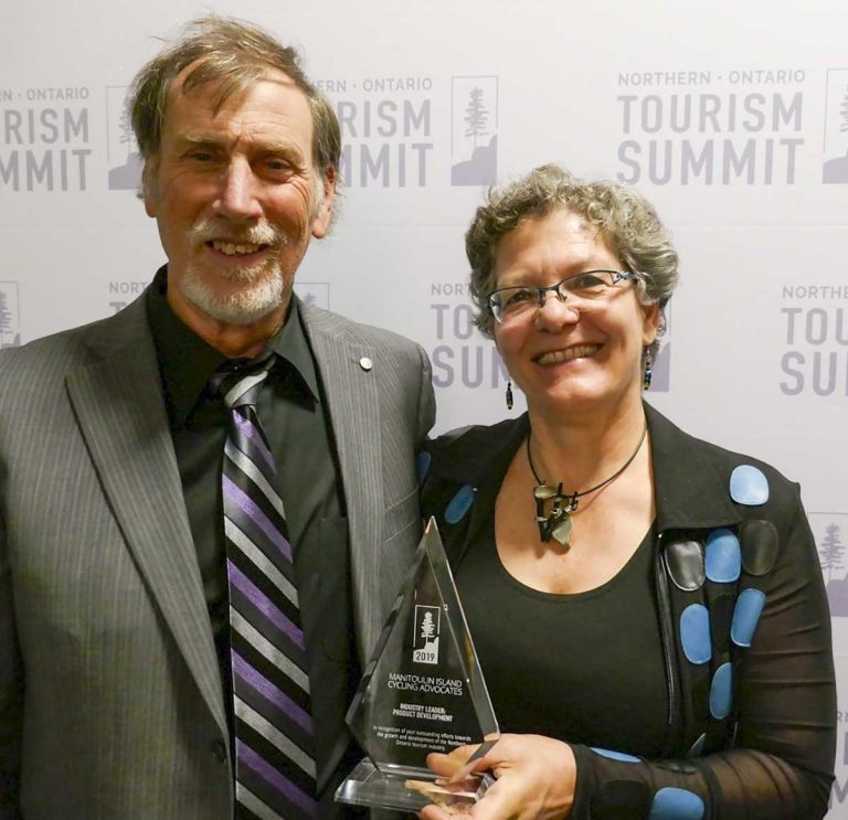 Manitoulin Cycling Advocates win award at tourism summit