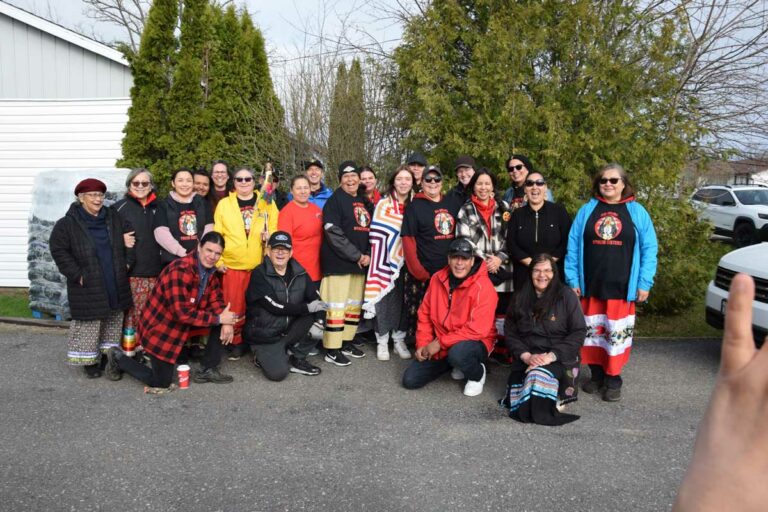 Walkers trek from Little Current to BI in remembrance of murdered Indigenous women, girls and two-spirit people (MMIWG2S+)