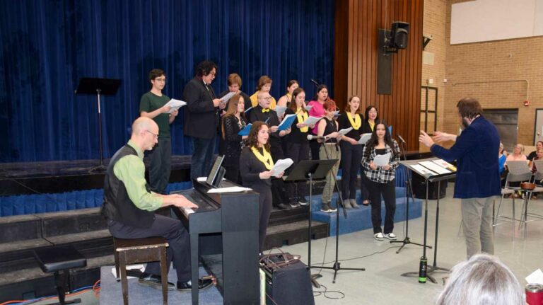 Music is our Medicine brought Island choirs to Manitoulin Secondary School