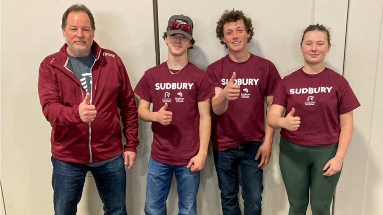 Manitoulin Secondary School Mustangs Skills and Technology team competes well at provincial championships