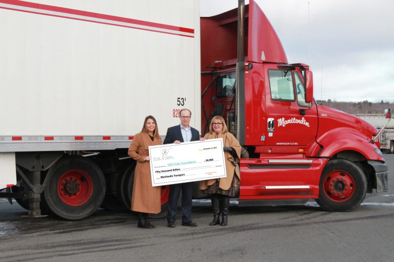 Manitoulin Transport Delivers 50,000 Reasons  to Make NEO Kids Smile