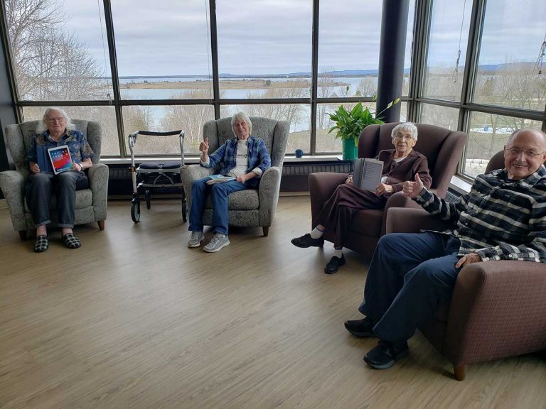 Donated tablets to link Manor residents with friends and loved ones