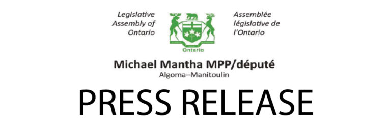 MPP Michael Mantha calls on Ford government to prevent Northern emergency room closures.