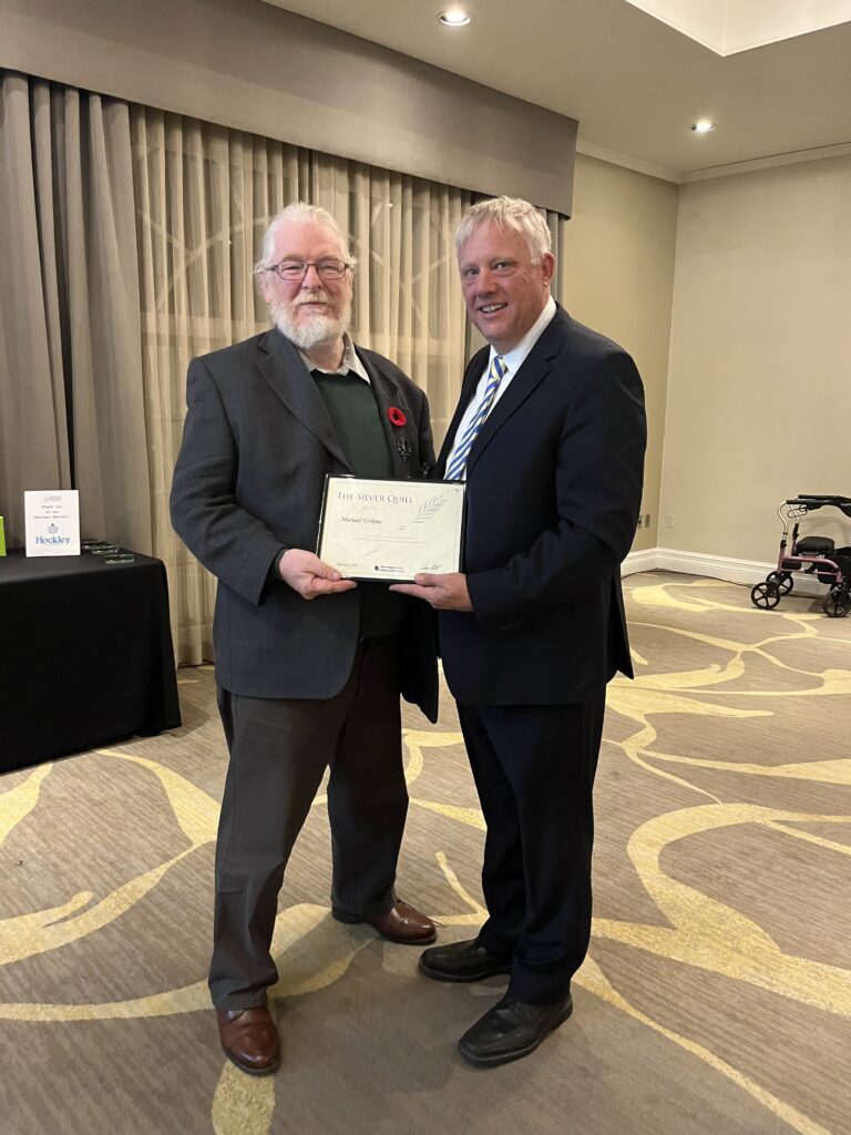 Expositor’s Michael Erskine honoured for 25 years in the newspaper industry